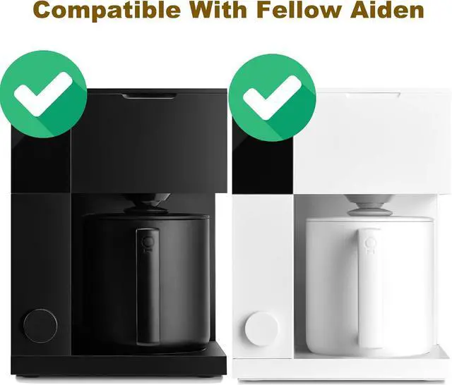 Alt view image 2 of 6 - 100 Count Basket Coffee Filters,Flat Bottm Paper Filter Compatible With Fellow Aiden Coffee Maker,Work With Batch Brew Filter Basket