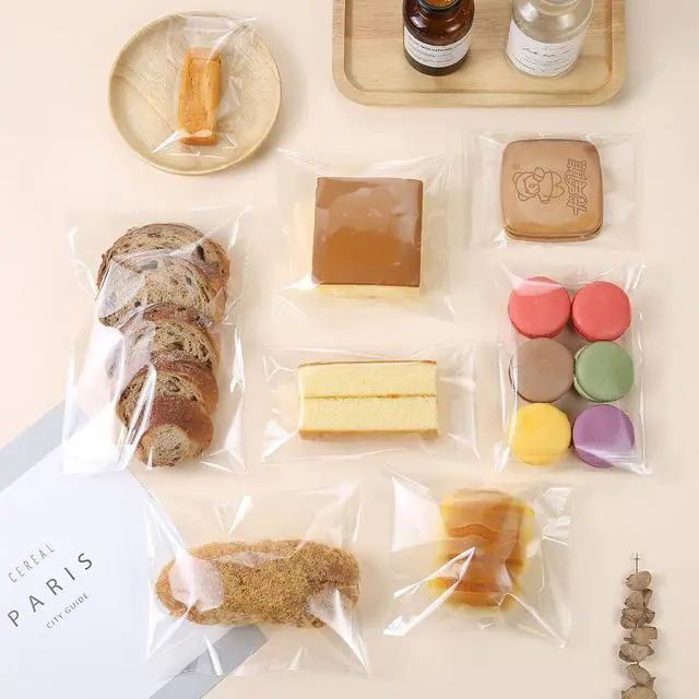 Alt view image 4 of 7 - 200 Pcs 2" x 4" Thick 1.6 Mil Small Clear Self Sealing Resealable Cellophane Poly Bags Heavy-duty Adhesive Cello Plastic Bags Packaging Jewelry Earrings Beads Gift OPP Bag