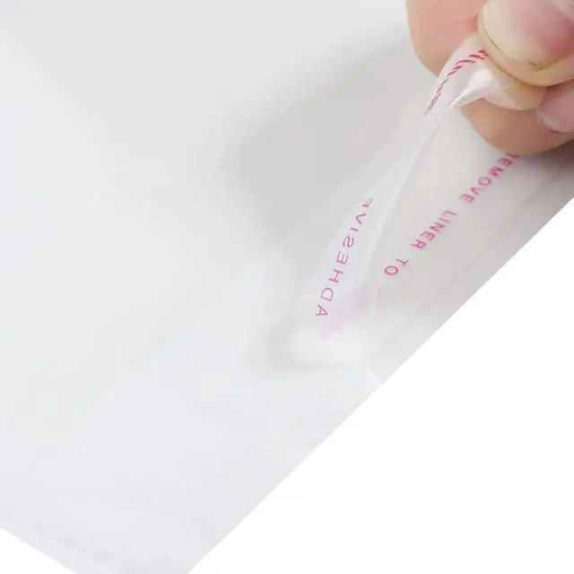Alt view image 6 of 7 - 200 Pcs 2" x 4" Thick 1.6 Mil Small Clear Self Sealing Resealable Cellophane Poly Bags Heavy-duty Adhesive Cello Plastic Bags Packaging Jewelry Earrings Beads Gift OPP Bag