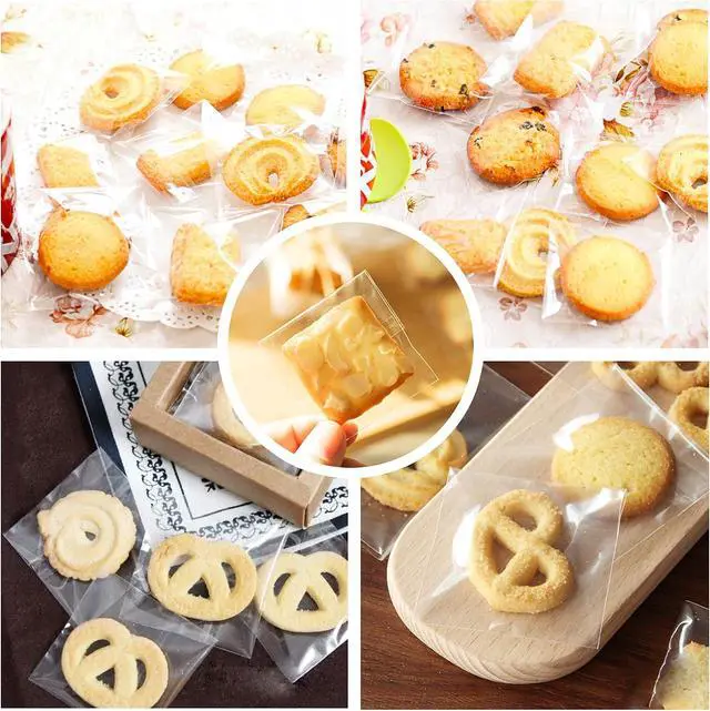 Alt view image 7 of 7 - 500pcs Small Clear Adhesive Bags 2" x 3" Cellophane Jewelry Packaging Bag Self Sealing Plastic Bags 1Mil for Earrings Cookie Candy Beads Coins Gifts Decorative (9 Sizes to Choose from)
