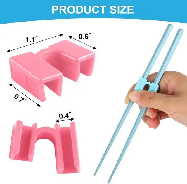 Alt view image 4 of 7 - 10 Pcs Reusable Training Chopsticks Helpers for Beginners