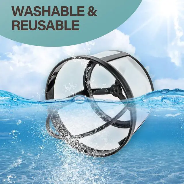 Alt view image 5 of 7 - Prasacco Reusable Coffee Filters 4-8 Cup, Coffee Filter Basket Universal Coffees Filter Replacement Safety Nylon Mesh Reusable Filters for Coffees Makers and Brewers