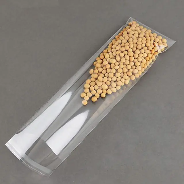 Alt view image 7 of 7 - Long Cellophane Bags 100pcs 2x6" Clear Resealable Cello Bags Plastic Adhesive Self Sealing Bag for Candy Pen Keychain Bookmark Crafts Bracelet Oil Pastel Disposable Tableware Watch Hairpin