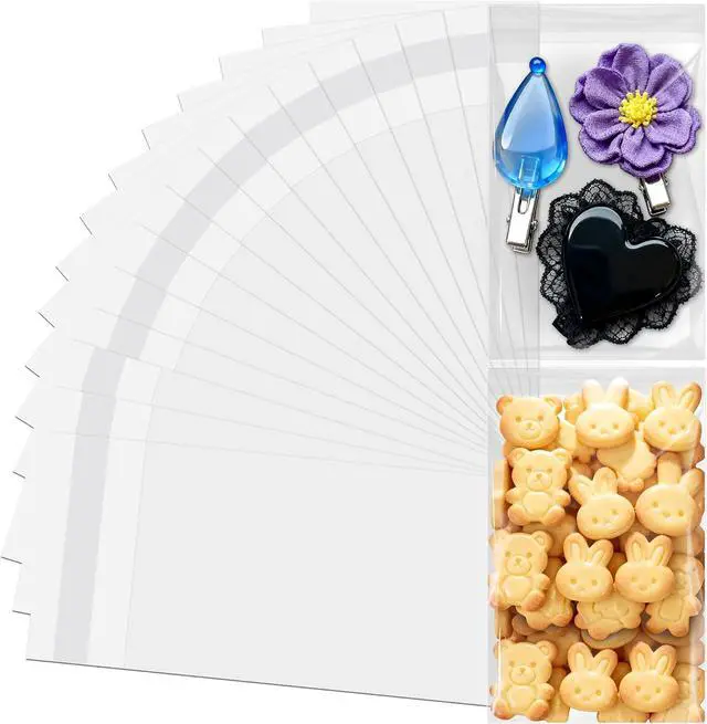 Main image of Vindafjord 200 Pcs 3 x5 Clear Resealable Cookie Bags