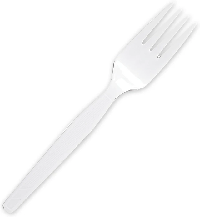 Main image of Genuine Joe Heavyweight White Plastic Forks (Pack of 100)