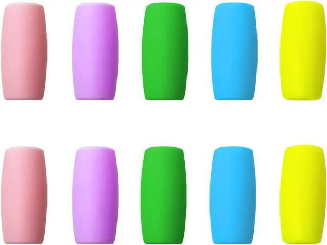 Main image of Silicone Straws Tips, Food Grade Straw Nozzles Protectors for Stainless Steel Metal Boba Bubble Tea Slushy Milkshakes Straws 0.5" 12mm 1/2 Inch Wide, Multicolored 10PCS
