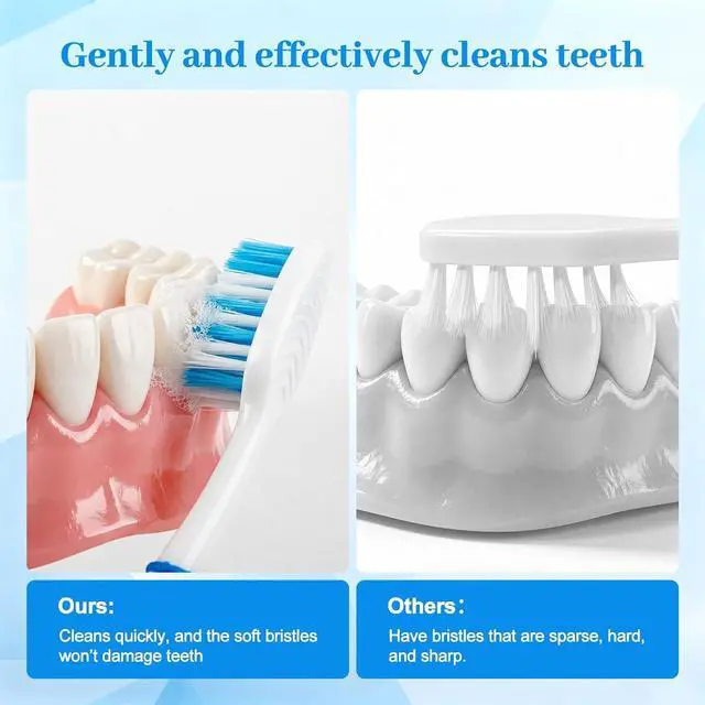 Alt view image 5 of 6 - Bulk Toothbrushes Individually Wrapped Disposable Travel Toothbrush