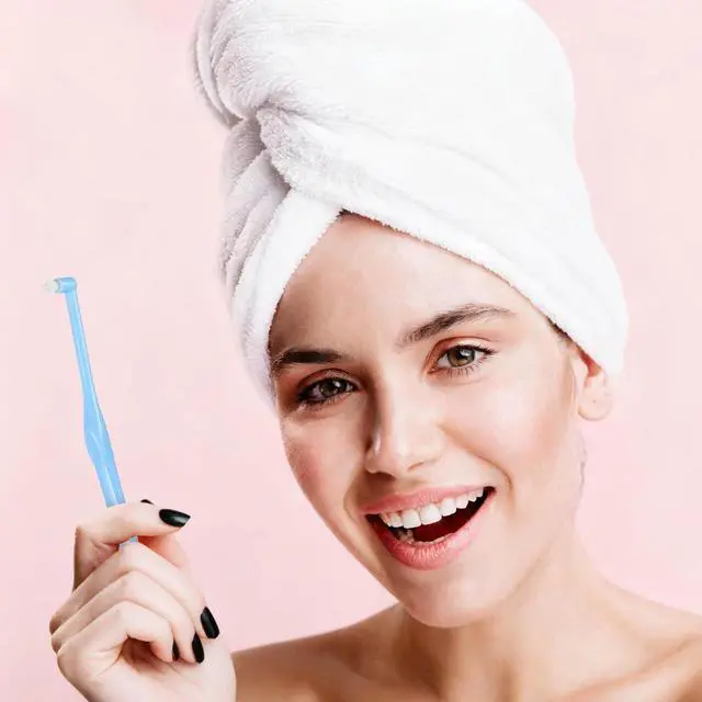 Alt view image 7 of 7 - 4 PCS End Tuft Toothbrush Adult, Single End Tuft Brush, Soft Orthodontic Toothbrushes for Braces, Small Soft Head for Tiny Hard-to-Reach Areas Detail Cleaning, Individually Wrapped