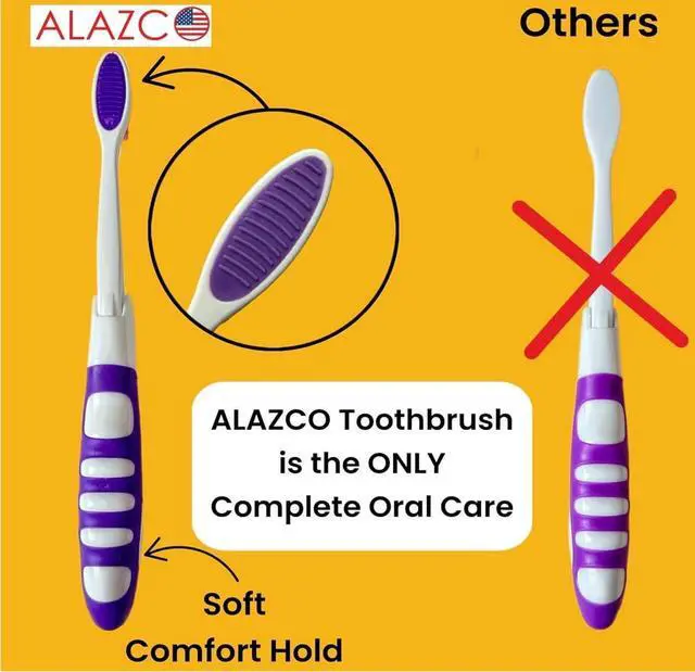 Alt view image 4 of 7 - Pack of 2pc Comfort Hold Travel Toothbrush On The Go Folding Medium Bristle Brushes Compact Size Ergonomic Foldable Tooth Brush Camping Gym School Locker Backpack TSA Approved - Assorted Colors