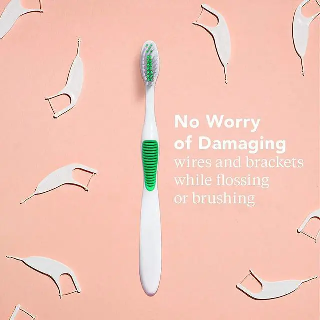 Alt view image 3 of 7 - Platypus Orthodontic Toothbrush with Soft Bristles for Braces, 1 Count