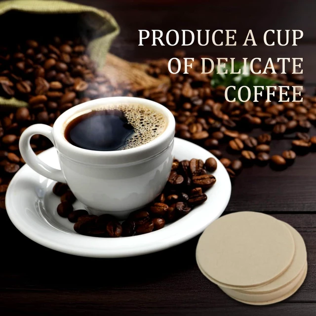 Alt view image 4 of 7 - 400 Pack Of Natural, Unbleached Disposable Coffee Filter Discs