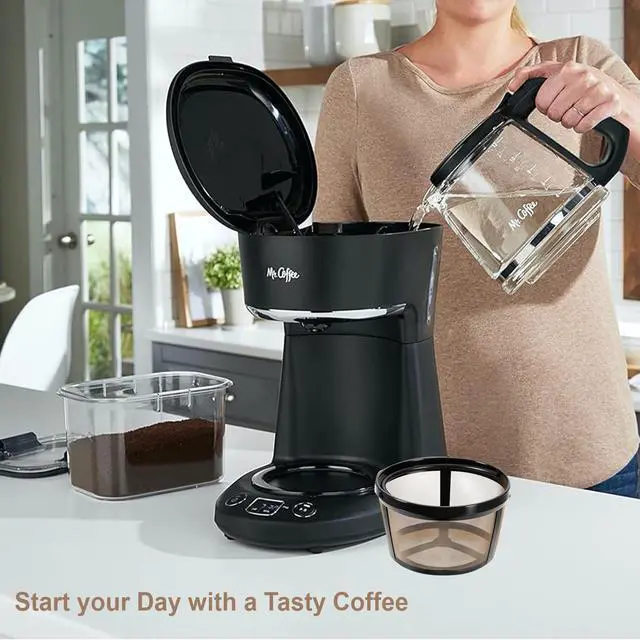 Alt view image 4 of 7 - 4-5 Cup Reusable Filter Basket With Mesh Bottom Fits MrCoffee, Cuisinart, Black & Decker, Hamilton Beach Coffee Makers, Stainless Steel Coffee Makers - BPA-Free Permanent Replacement - 1-Pack