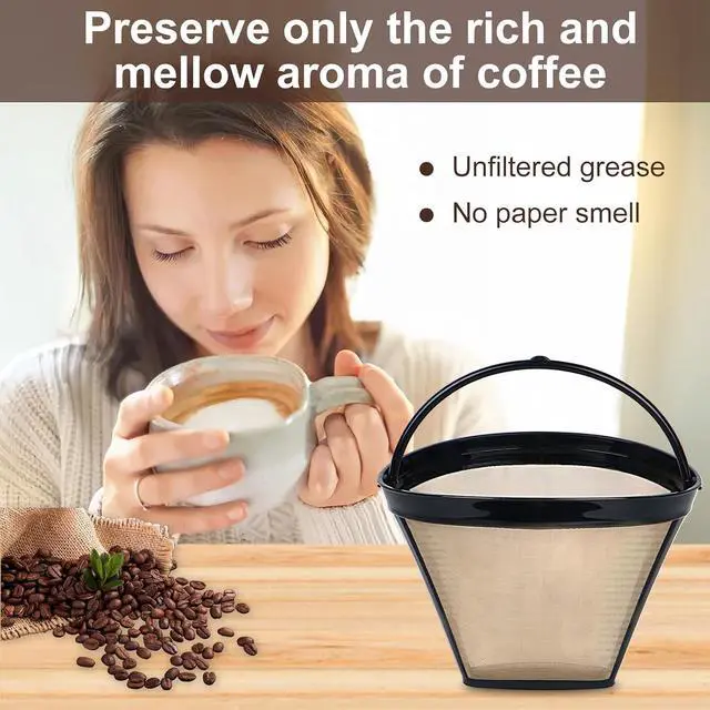 Alt view image 6 of 7 - #4 Reusable Cone Coffee Filter for Ninja & Cuisinart