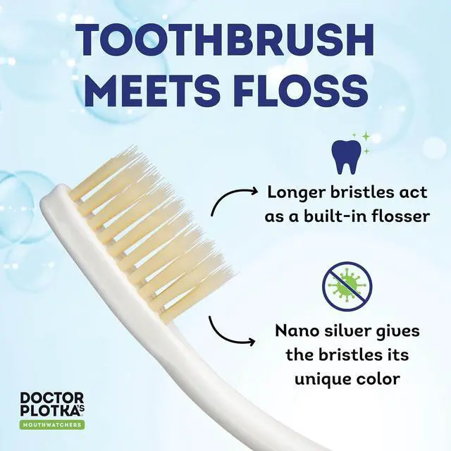 Alt view image 3 of 7 - MOUTHWATCHERS Soft Flossing Folding Travel Toothbrush, Adults, Blue