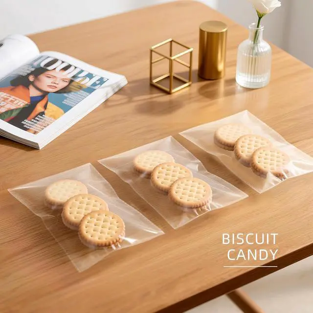 Alt view image 5 of 7 - 4"x6" Self Sealing Cellophane Bags, 200pcs Resealable Clear Plastic Bags for Cookies,Snacks,Bakery, Small Parts,Gift Packaging