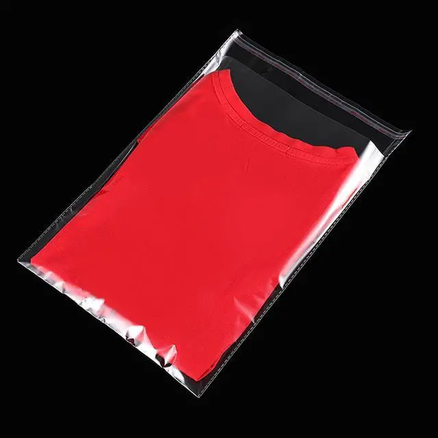 Alt view image 3 of 7 - Yotelab Clear Self Sealing Cellophane Bags for Shirts, 9x12 Inch, 50 Pcs