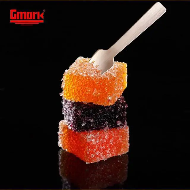 Alt view image 4 of 7 - Gmark 1.5mm Extra-Thick Mini Wooden Sporks (4 Inch) - 100 Count Heavy Duty 2-in-1 Birch Wood Utensils - Sturdy No-Snap Small Fork-Spoon Combo for Appetizers & Desserts - Eco-Friendly GM1058A