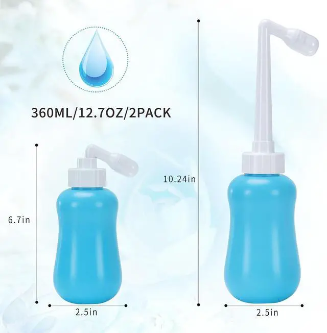 Alt view image 4 of 7 - Peri Bottle for Postpartum Care, Postpartum Essentials, Feminine Care 12oz, Blue
