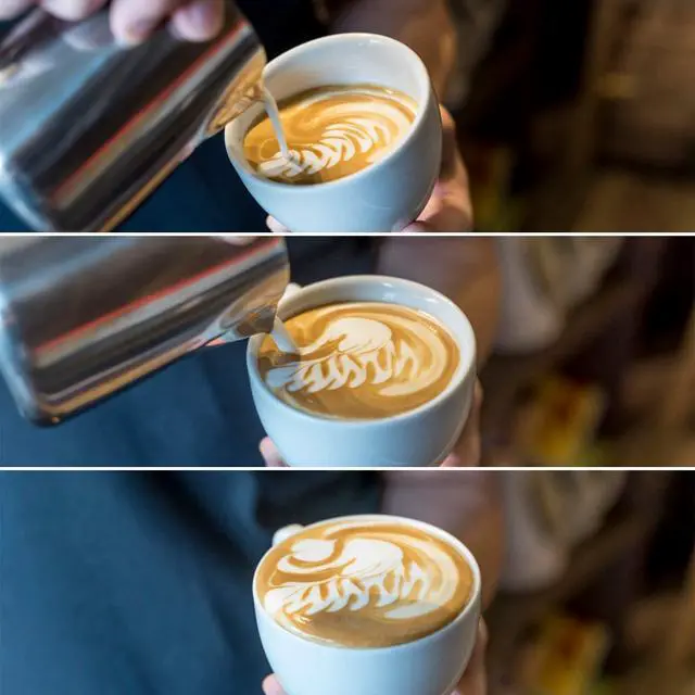Alt view image 3 of 7 - Milk Frothing Pitcher Cup, 12oz/350ML Milk Frother Cup Stainless Steel Steaming Pitcher Milk Jug Coffee Latte Art Cappuccino Espresso Machine Accessories Barista Steam Pitchers Attached Dessert Spoons