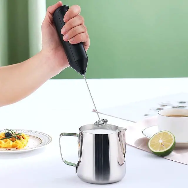 Alt view image 6 of 7 - Milk Frothing Pitcher 12oz - 350ml, Kyraton Stainless Steel Espresso Steaming Pitchers with Decorating Pen,Milk Coffee Frother Cups Cappuccino Latte Art Barista Steam Pitchers Milk Jug Cup (Silver)