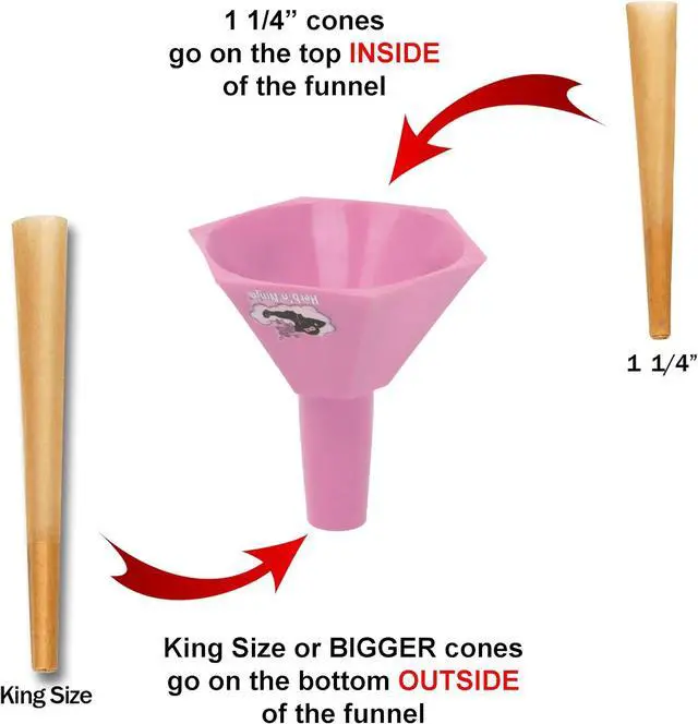 Alt view image 2 of 5 - Herbn Ninja Cone Loader, Filler, Packer, Stuffer | Pre Roll Funnel Pink