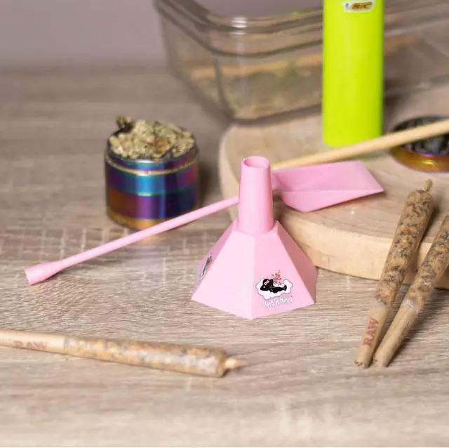 Alt view image 4 of 5 - Herbn Ninja Cone Loader, Filler, Packer, Stuffer | Pre Roll Funnel Pink