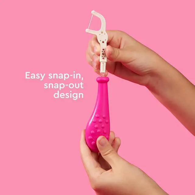 Alt view image 5 of 7 - Radius Bubblegum EcoFlex Compostable Floss Picks Kids for Oral Care Boost Non Toxic Tooth & Gum Protection