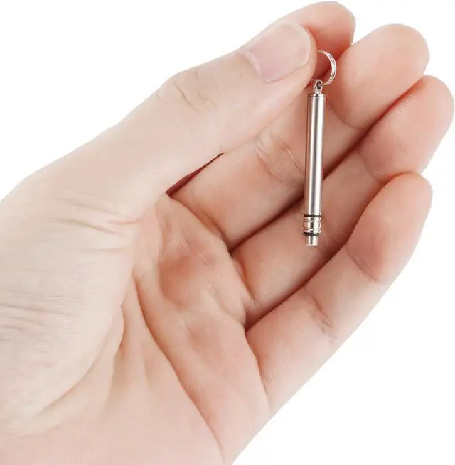 Alt view image 2 of 7 - Portable Mini Titanium Toothpicks Holder, 2 Pieces Stainless Steel Metal Toothpicks Reusable Toothpick for Home Outdoor