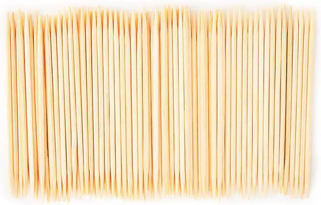 Main image of 1200 Count Bamboo Toothpicks for Teeth Cleaning, Appetizer, Olive, Barbecue, Fruit, Double-Points Wooden Toothpick.