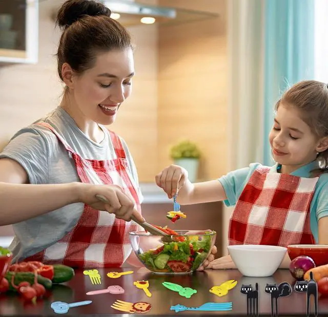 Alt view image 2 of 7 - 55 Pcs Childrens Toothpicks, Toddler Food Picks & Bento Forks