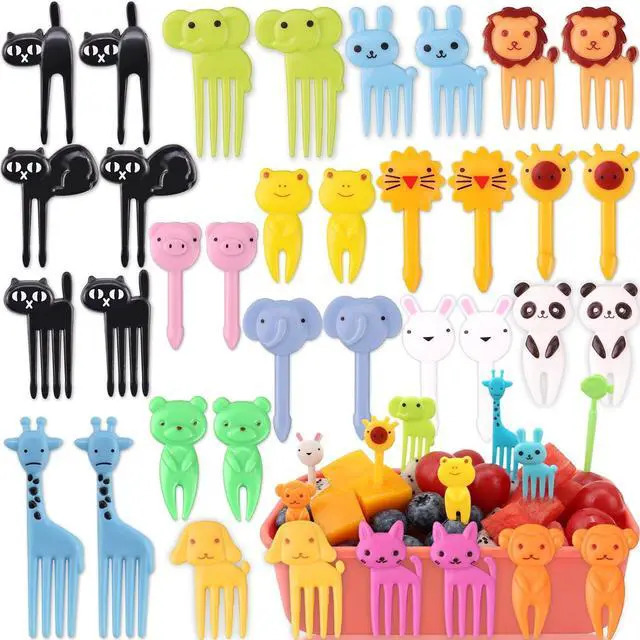 Main image of 55 Pcs Childrens Toothpicks, Toddler Food Picks & Bento Forks