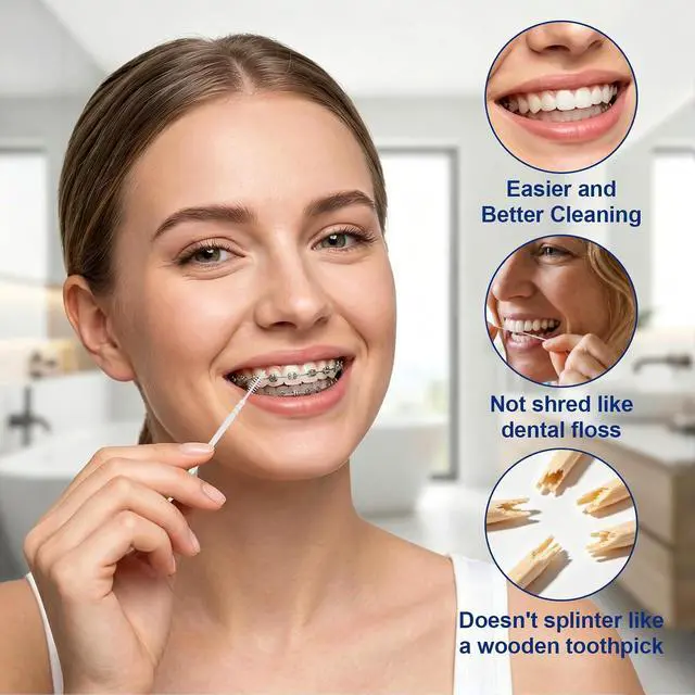Alt view image 5 of 7 - VINSULLA Interdental Toothpicks and Brush,600 CT Total/5 Packs,Unflavored