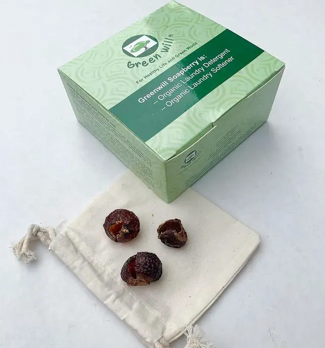 Alt view image 2 of 5 - 6 Ounces Greenwill Organic De-seeded Soapberry/Soap Nuts Natural Laundry Detergent with Wash Bag