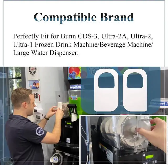 Alt view image 3 of 7 - 2 Pcs Faucet Seal Kit Fit for Frozen Drink Machine, Part Number 32268.1000
