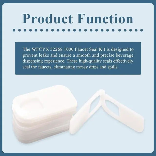 Alt view image 5 of 7 - 2 Pcs Faucet Seal Kit Fit for Frozen Drink Machine, Part Number 32268.1000