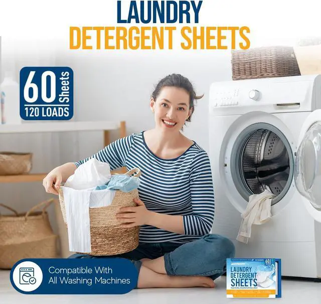 Alt view image 2 of 7 - CleanHike Laundry Detergent Sheets Free & Clear, Fragrance Free, 120 Loads