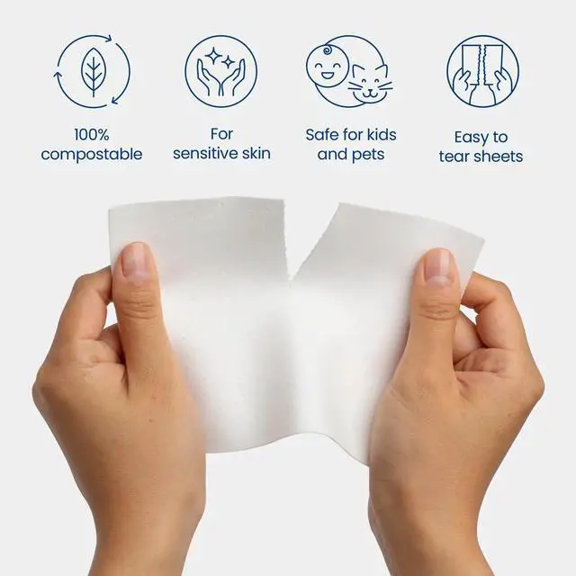Alt view image 3 of 6 - Laundry Detergent Sheets - Fresh Linen - No Plastic Jug (60 Loads) 30 Sheets