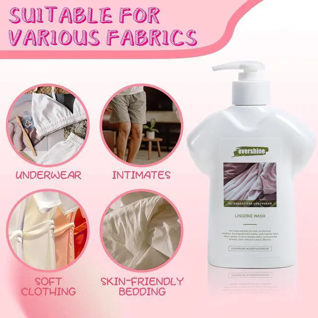 Alt view image 2 of 7 - Lingerie Detergent - Double Concentrated, Lady Scented, Delicate Underwear Cleaning Liquid - 10.14 Fl Oz (1,Jasmine)