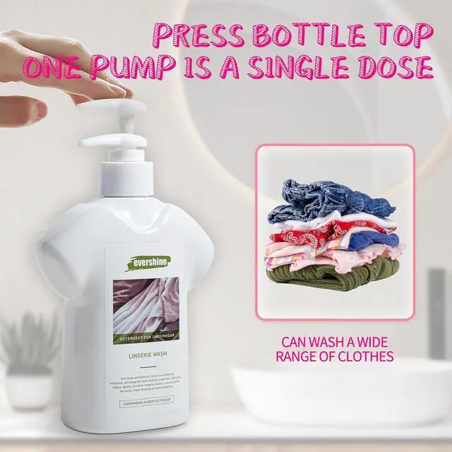 Alt view image 4 of 7 - Lingerie Detergent - Double Concentrated, Lady Scented, Delicate Underwear Cleaning Liquid - 10.14 Fl Oz (1,Jasmine)