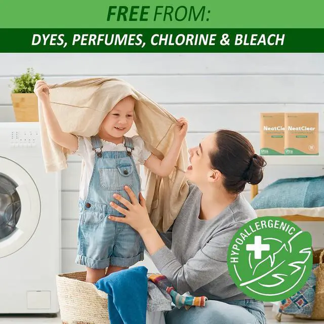 Alt view image 5 of 7 - Laundry Detergent Sheets - Travel Size - Fragrance Free 32 Strips (32 Loads) - Concentrated Liquidless Laundry Soap - No Mess - Space-Saving - for Travel, Apartments, Dorms, Sink
