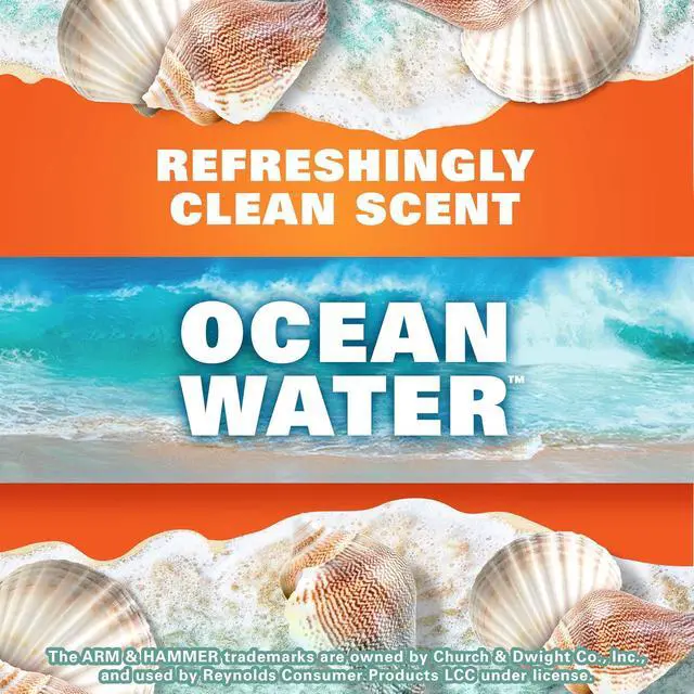 Alt view image 2 of 6 - Hefty 4 Gallon Small Trash Bags, White, Ocean Water Scent, 52ct