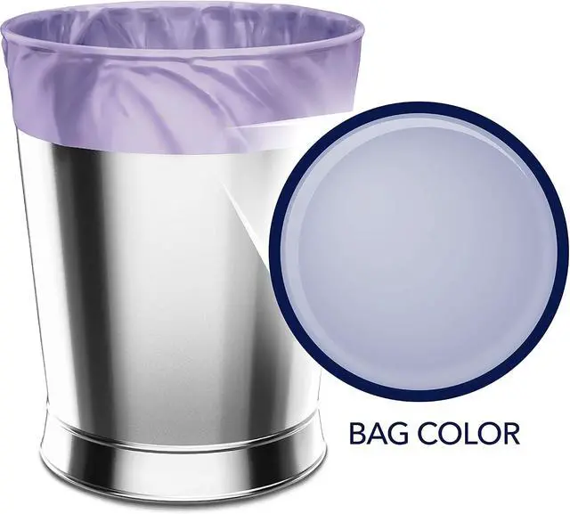 Alt view image 3 of 7 - Color Scents 4 Gallon Small Trash Bags Twist Tie 80 Count Lavender