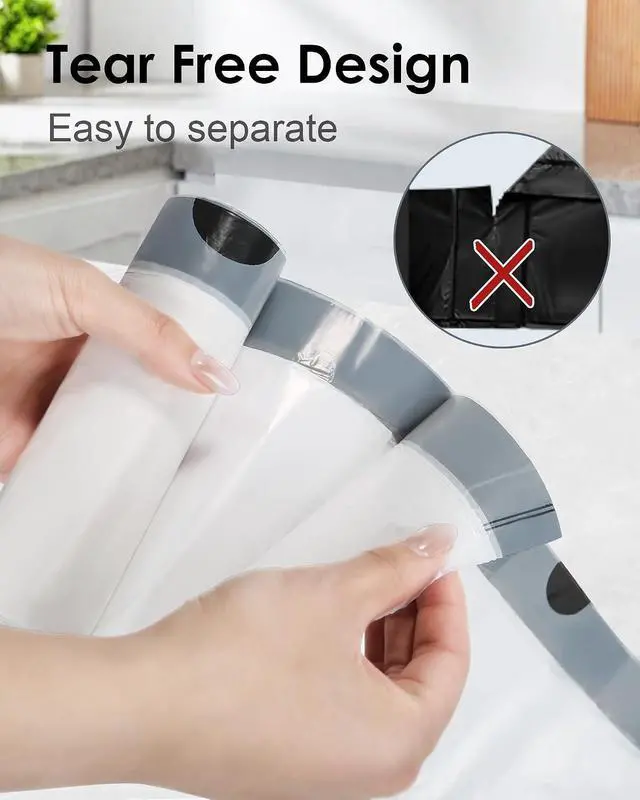 Alt view image 5 of 6 - ELPHECO 2.6 Gallon Drawstring Trash Bags, Small Garbage Bags,120 Counts