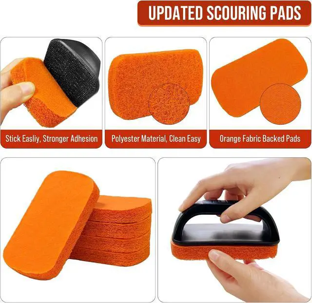 Alt view image 6 of 7 - Griddle Cleaning Kit for Blackstone, Non-Scratch Scouring Pads for Kitchen