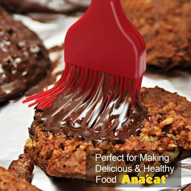 Alt view image 2 of 7 - Anaeat High Heat Resistant Silicone Basting Pastry Brush Set of 2- Hygienic One-Pieces Design Spread Oil Butter for BBQ Grill Barbecue Baking Kitchen Cooking - BPA Free & Dishwasher Safe (10"+8.2")