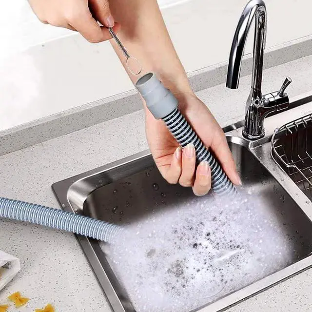 Alt view image 5 of 5 - CPAP Tube Cleaning Brush-7 Feet Flexible + 7 Inches Handy Stainless Steel Wire Bristle Brush- Fits for Standard 22mm Diameter Tubing (Blue)