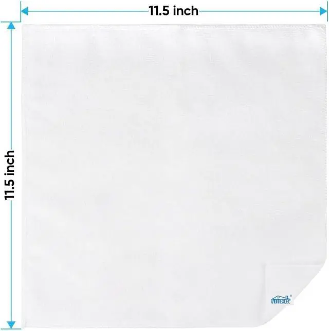 Alt view image 7 of 7 - HOMEXCEL White Microfiber Cleaning Cloth, Microfiber Towels for Car,12 PK