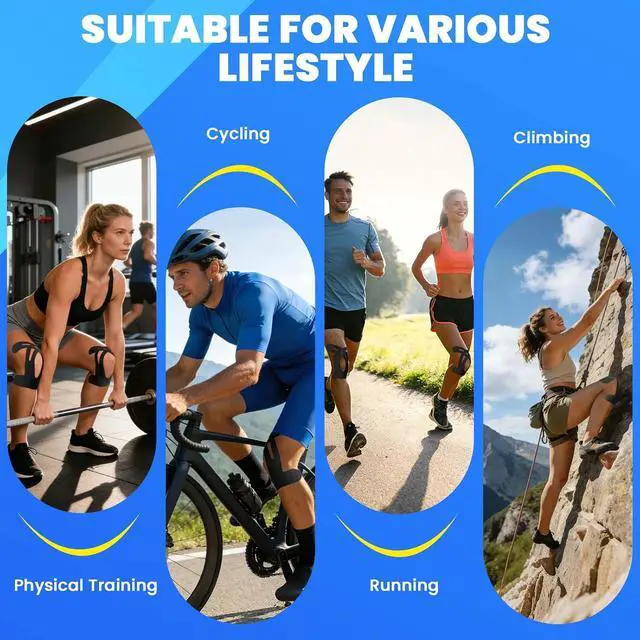 Alt view image 6 of 6 - Kinesiology Tape for Knees - 10 PCS Knee Tape for Knee Support
