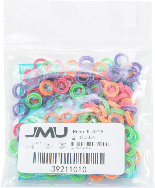 Alt view image 7 of 7 - JMU Orthodontic Elastics 3/16 Heavy, 100 Pack Dental Rubber Bands