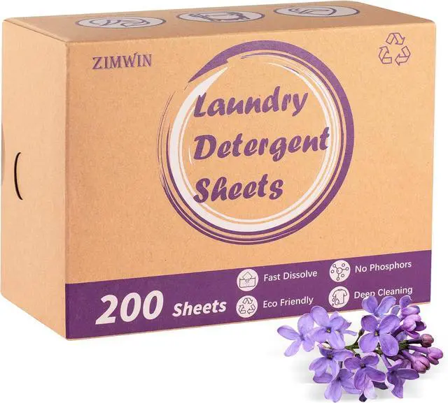 Main image of Laundry Detergent Sheets, 200 Sheets Lavender Laundry Soap Strips - No Plastic Jug Travel Portable Liquidless Washing Supplies Eco-Friendly Hypoallergenic - 200 Loads